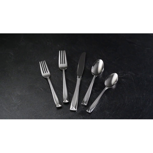 Oneida Satin Lincoln 45 Piece Flatware Set, Service for 8 & Reviews